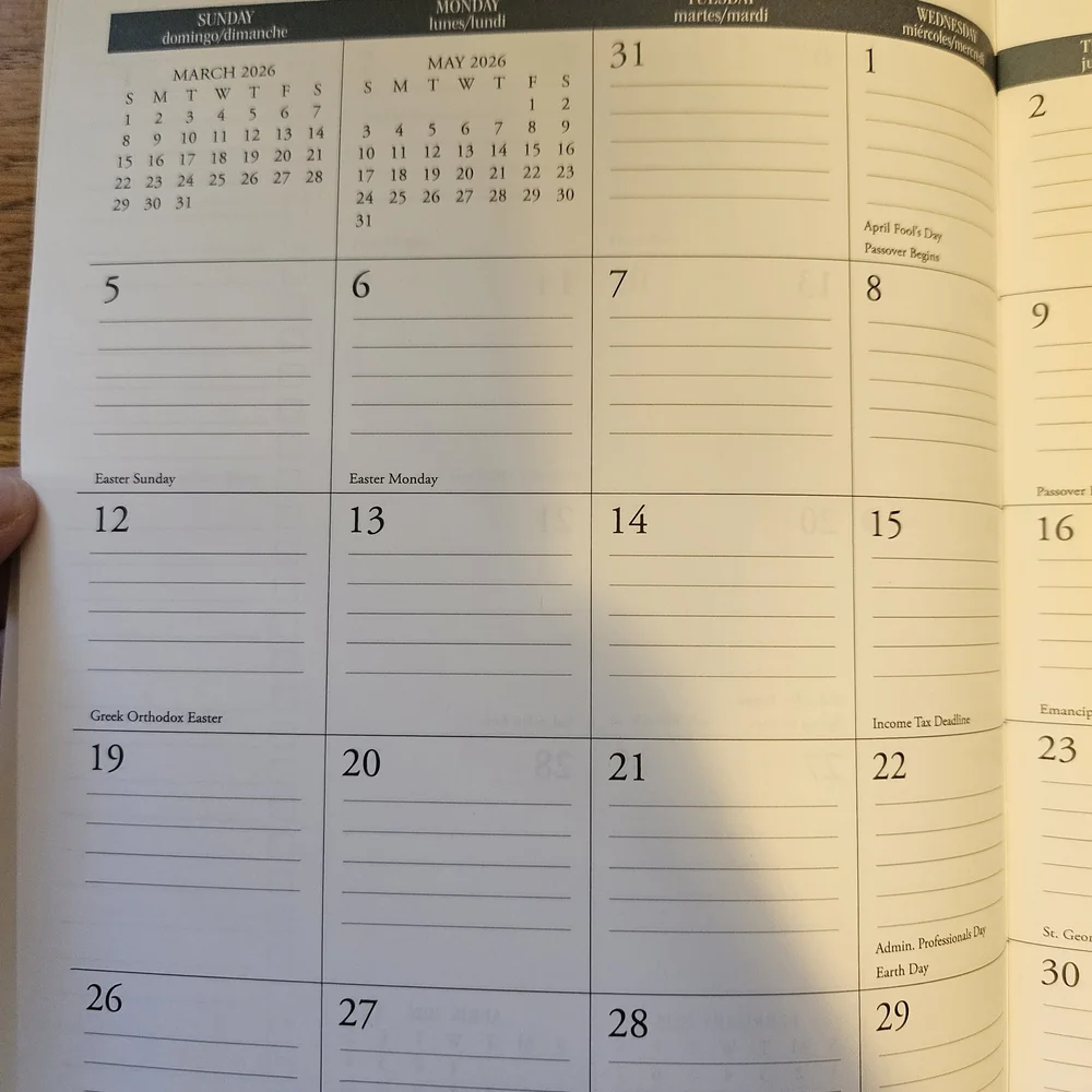 Champagne Problems 2026 Monthly Planner - Cream with Gold Accents